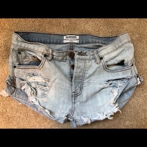 One Teaspoon Distressed Shorts